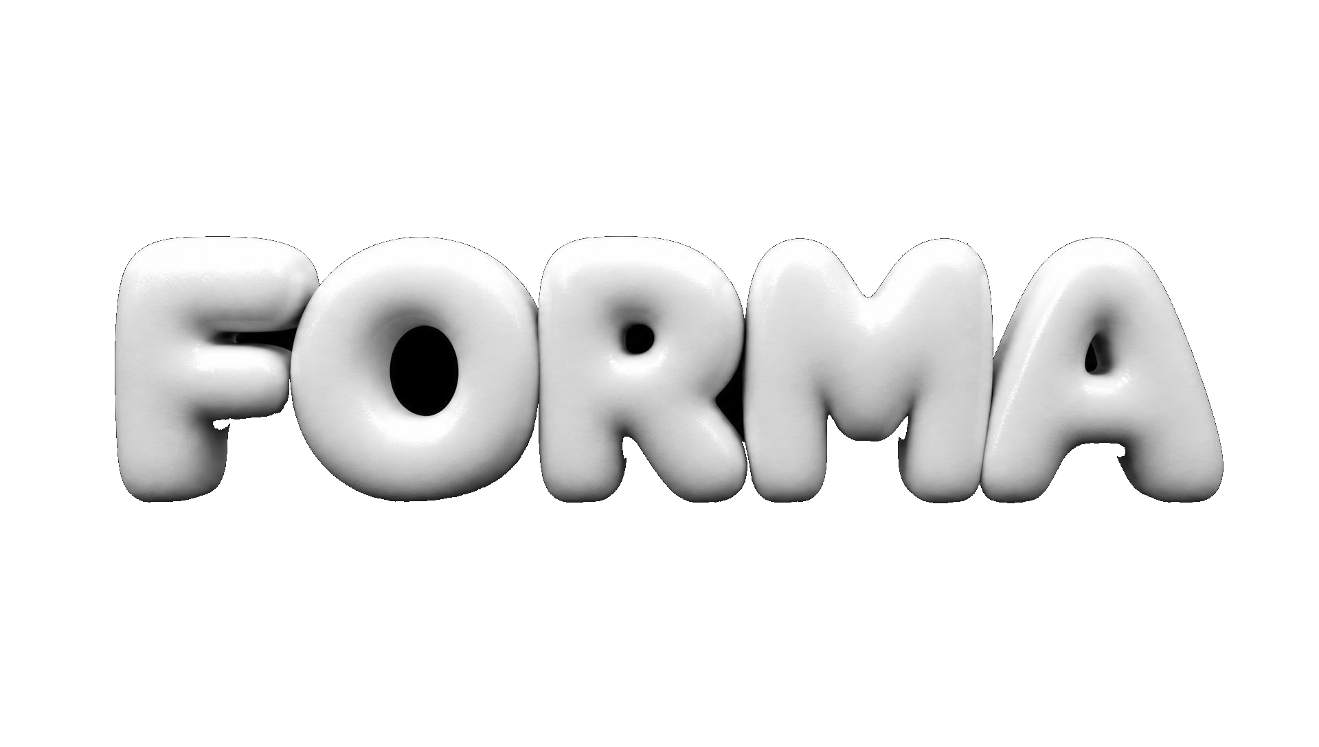 Taktil tredimensionell FORMA-logotyp